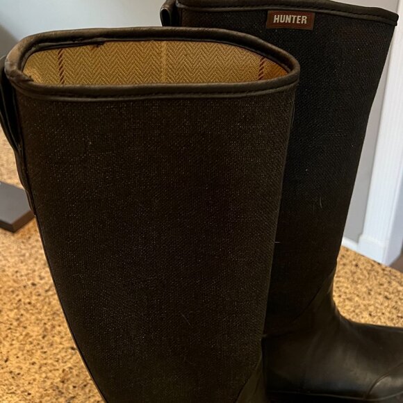 Hunter Lady N Women's Tall Dark Navy Hunter Rain Boots  Size 7-Excellent Cond - Picture 12 of 16